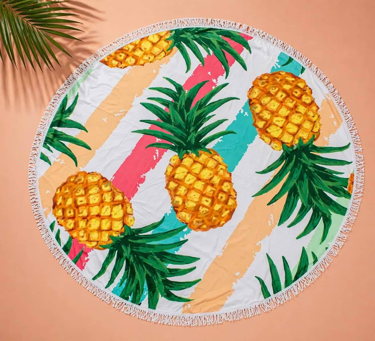 Полотенце пляжное MirSon №5060 Summer Time Pineapple 150x150 см (2200003180862)